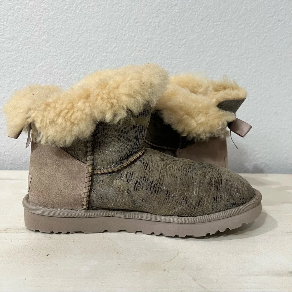 Ugg Snake Skin Bailey Short Boots